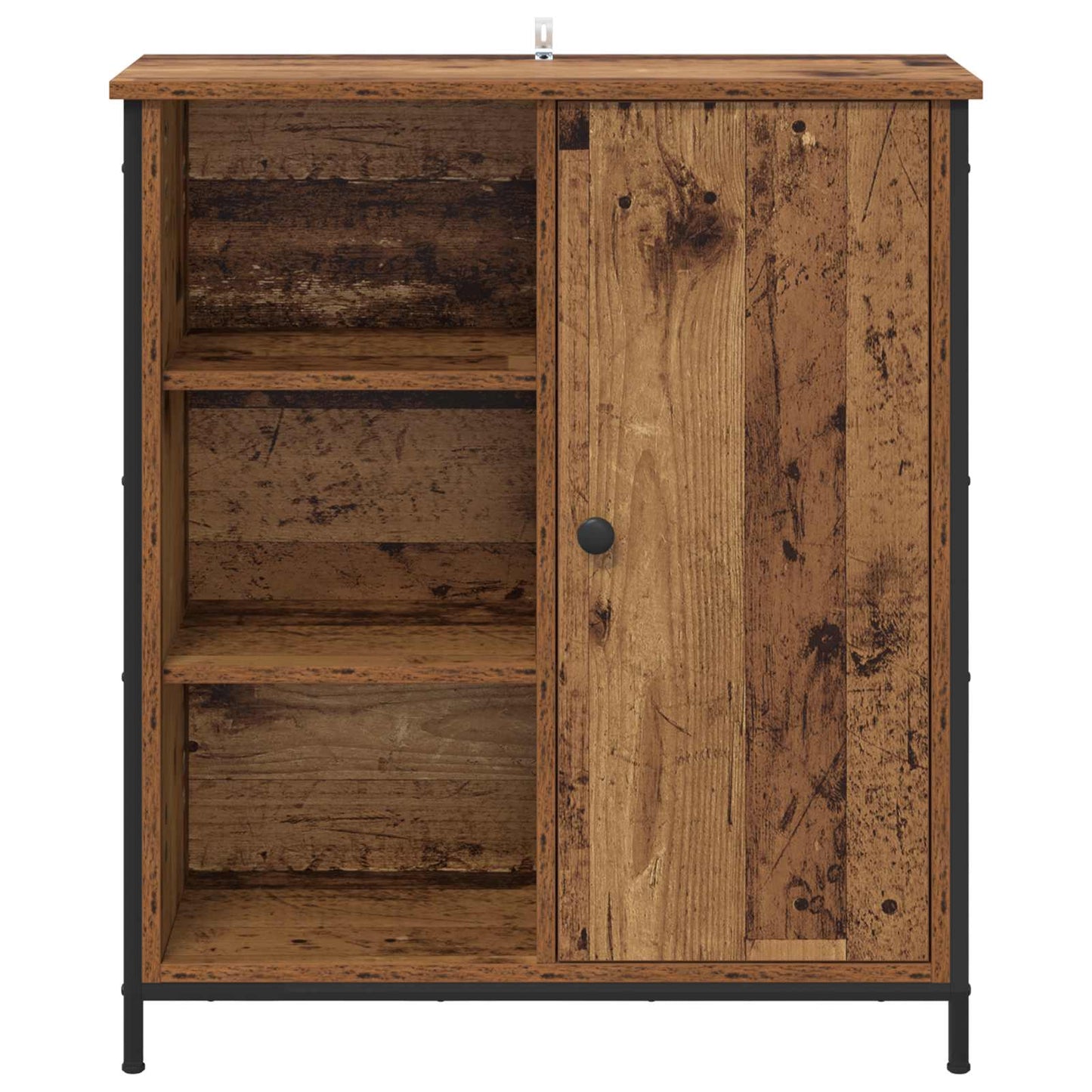 Servírovací Skříň Staré Dřevo 70 X 30 X 80 Cm Kompozitní Dřevo