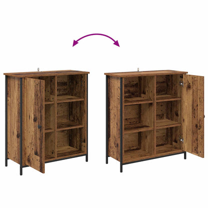 Servírovací Skříň Staré Dřevo 70 X 30 X 80 Cm Kompozitní Dřevo