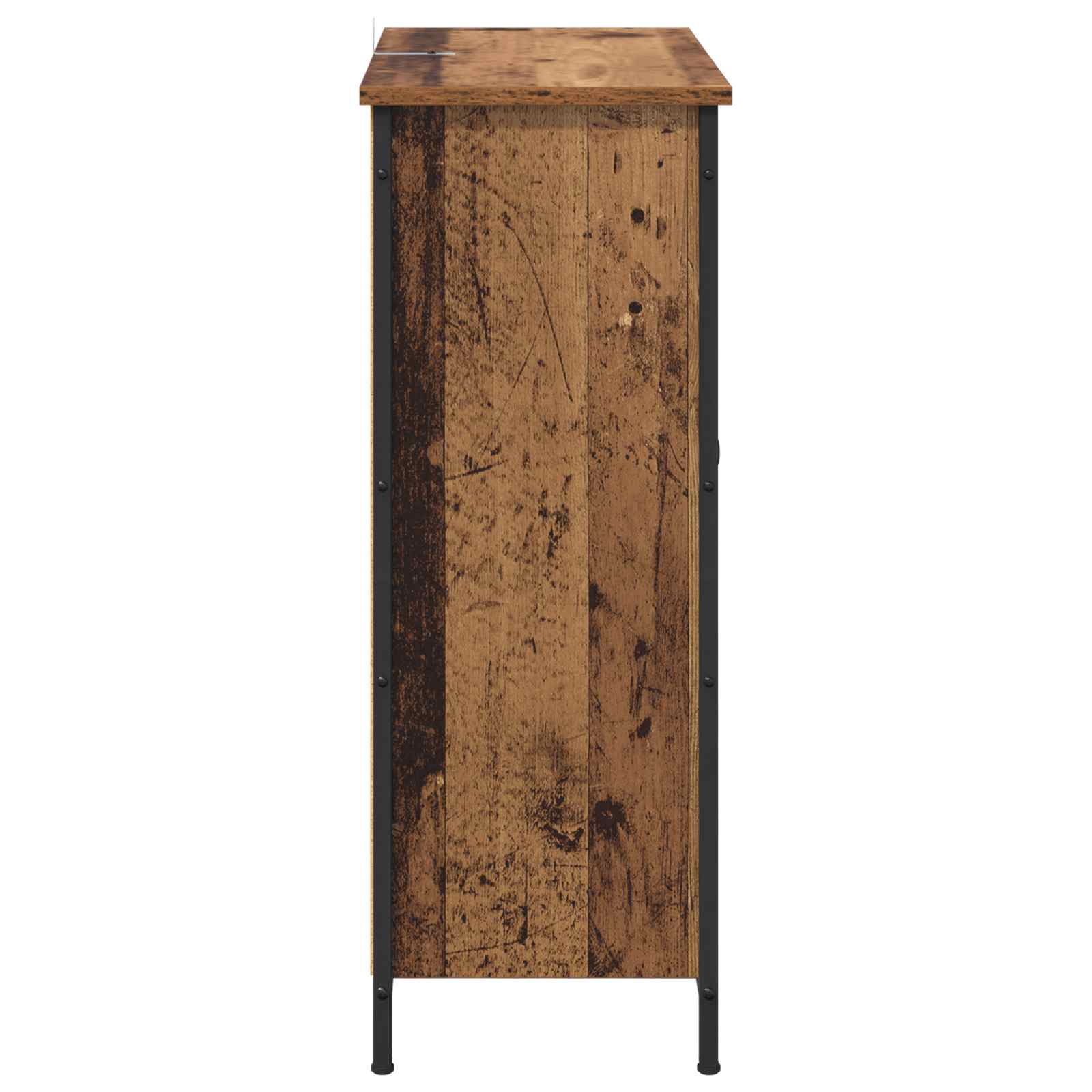 Servírovací Skříň Staré Dřevo 70 X 30 X 80 Cm Kompozitní Dřevo