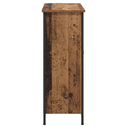 Servírovací Skříň Staré Dřevo 70 X 30 X 80 Cm Kompozitní Dřevo