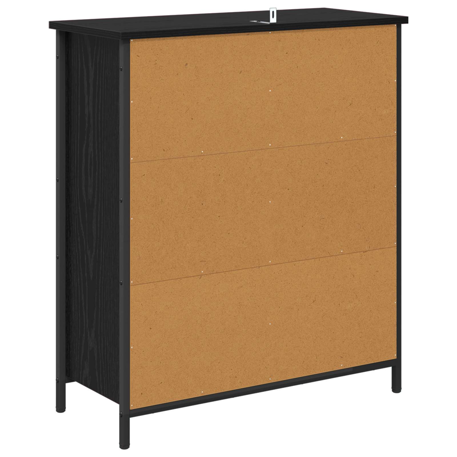 Servírovací Skříň Černý Dub 70 X 30 X 80 Cm Kompozitní Dřevo