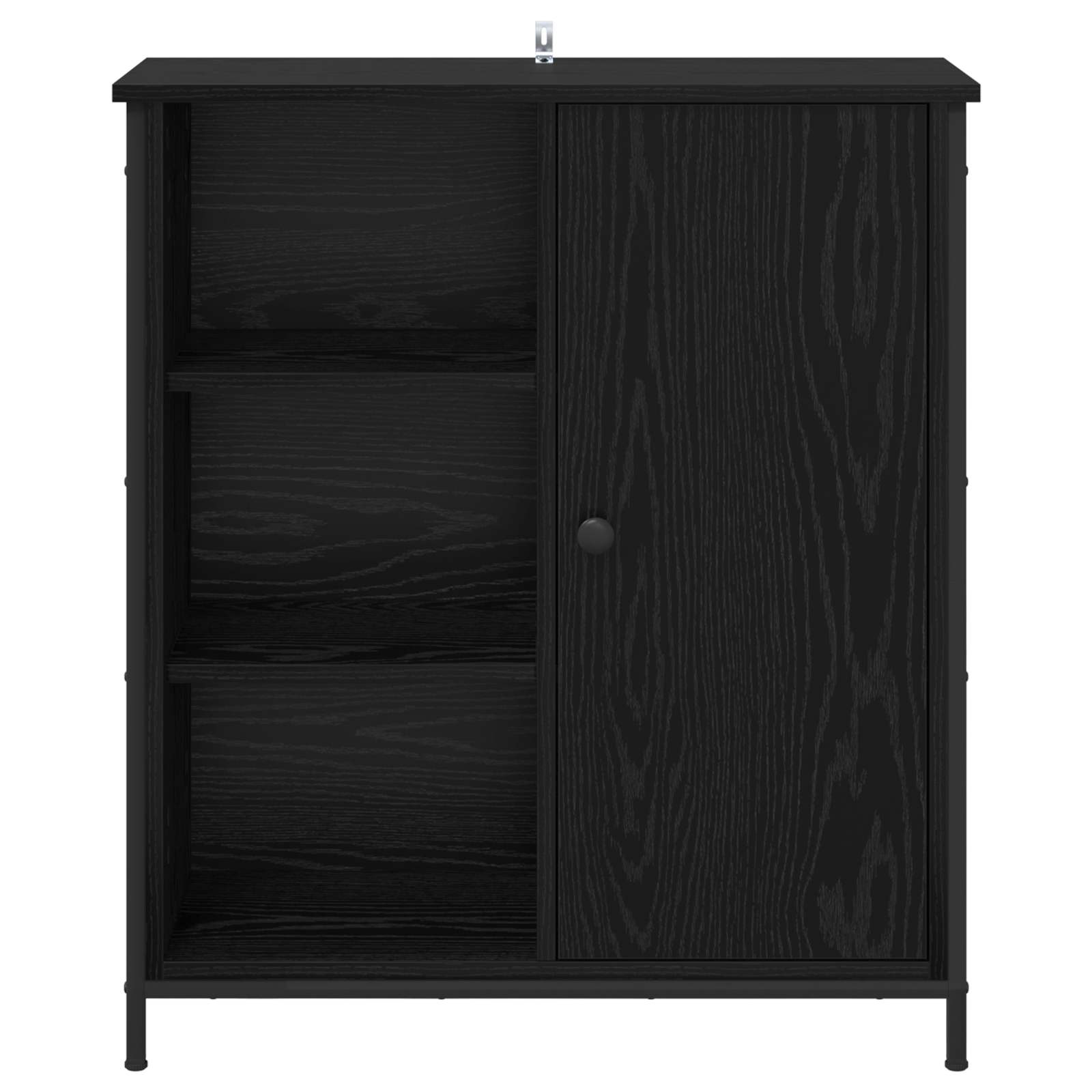 Servírovací Skříň Černý Dub 70 X 30 X 80 Cm Kompozitní Dřevo