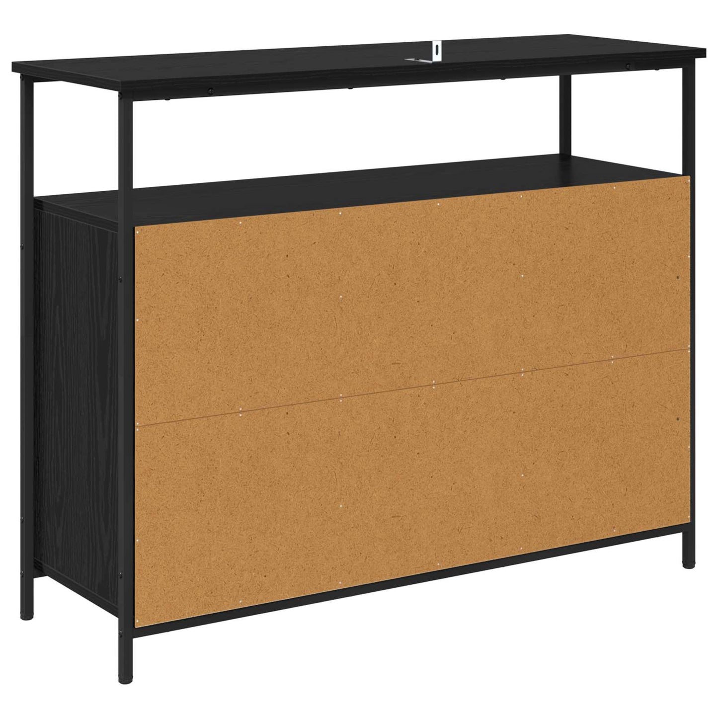 Servírovací Skříň Černý Dub 100 X 35 X 80 Cm Kompozitní Dřevo