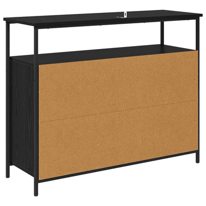 Servírovací Skříň Černý Dub 100 X 35 X 80 Cm Kompozitní Dřevo