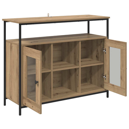Servírovací Skříň Artisanový Dub 100 X 35 X 80 Cm