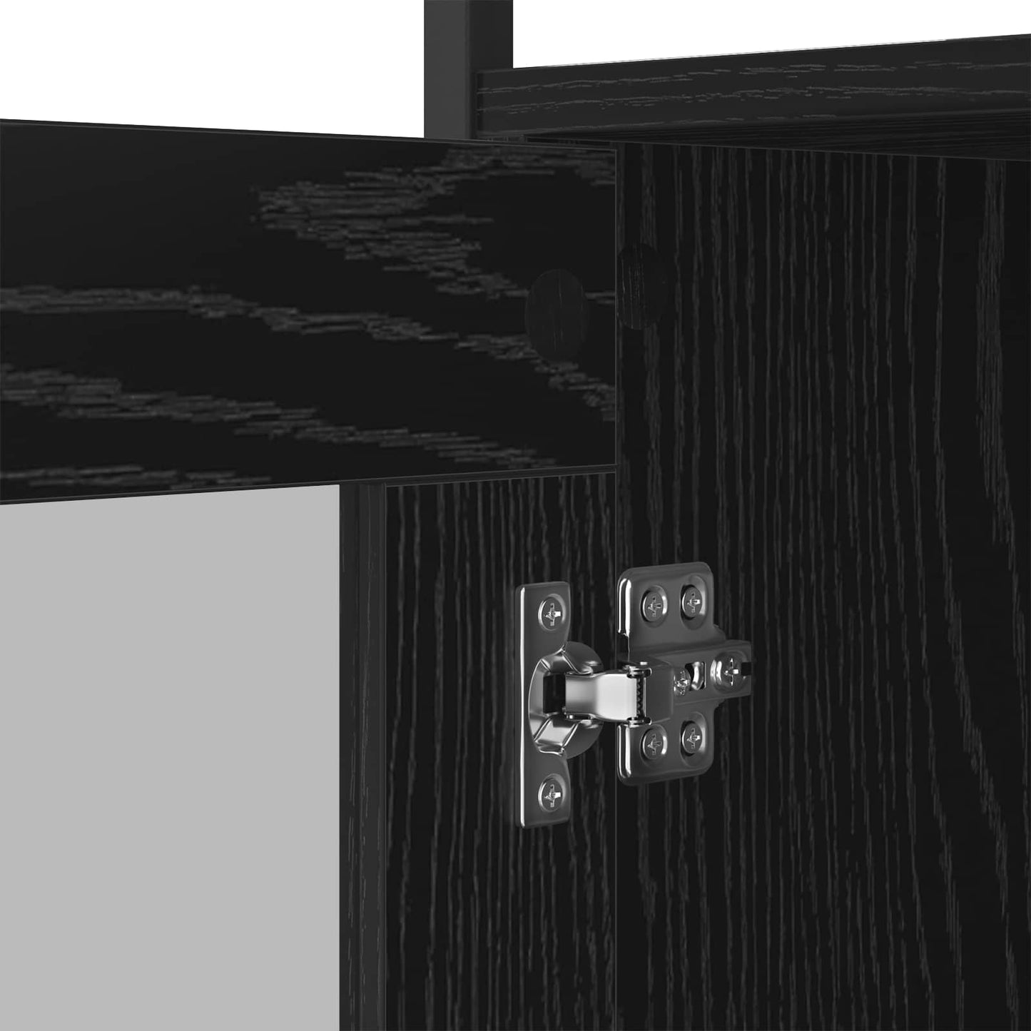 Servírovací Skříň Černý Dub 100 X 35 X 80 Cm Kompozitní Dřevo