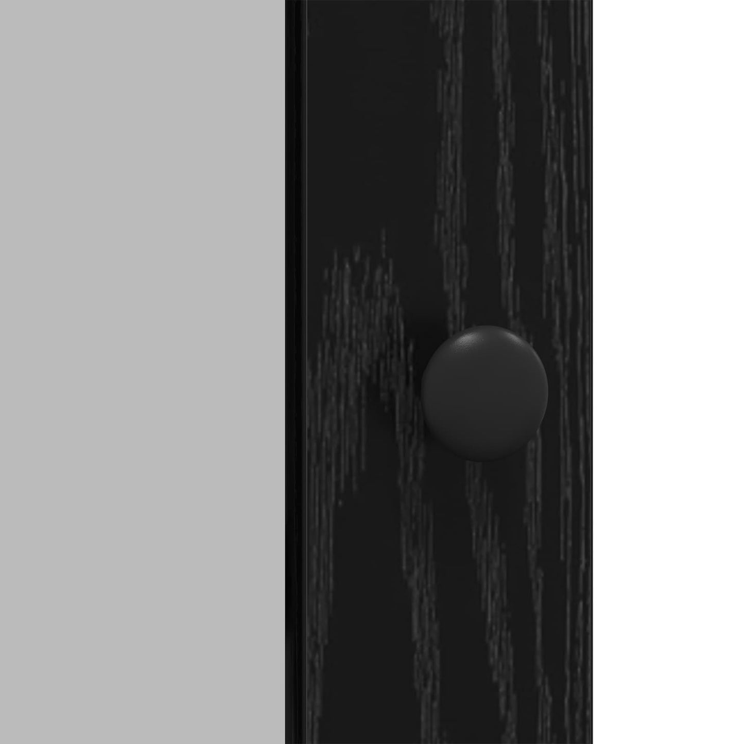 Servírovací Skříň Černý Dub 100 X 35 X 80 Cm Kompozitní Dřevo