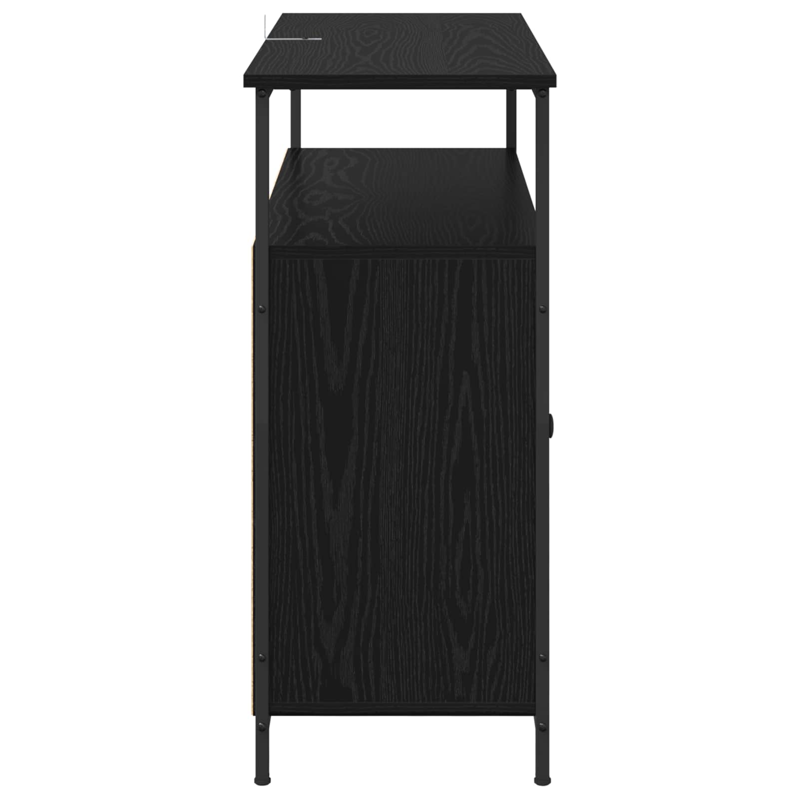 Servírovací Skříň Černý Dub 100 X 35 X 80 Cm Kompozitní Dřevo