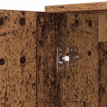 Servírovací Skříň Staré Dřevo 100 X 33 X 75 Cm Kompozitní Dřevo