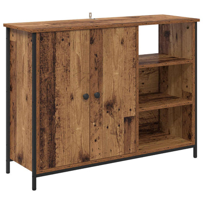 Servírovací Skříň Staré Dřevo 100 X 33 X 75 Cm Kompozitní Dřevo