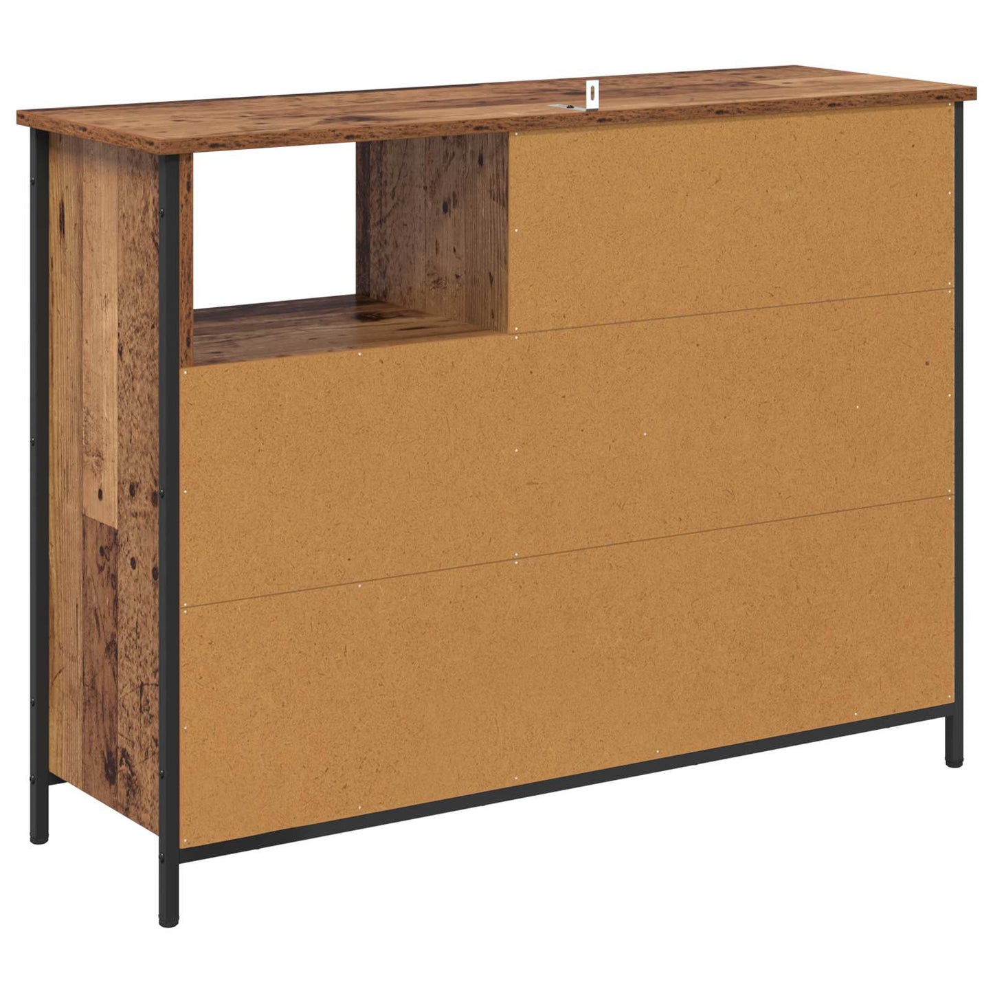 Servírovací Skříň Staré Dřevo 100 X 33 X 75 Cm Kompozitní Dřevo