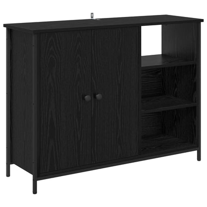 Servírovací Skříň Černý Dub 100 X 33 X 75 Cm Kompozitní Dřevo