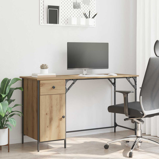 Počítačový Stůl Artisanový Dub Kompozitní Dřevo