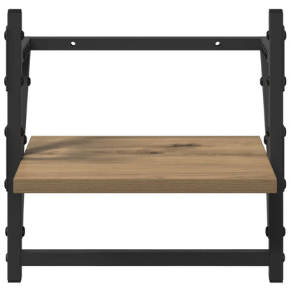 Sada Nástěnných Polic Nástěnná Montáž 6 Pcs Artisanový Dub