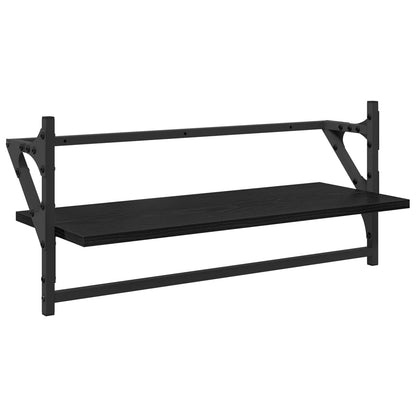 Sada Nástěnných Polic Nástěnná Montáž 6 Pcs Černý Dub