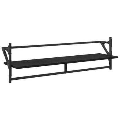 Sada Nástěnných Polic Nástěnná Montáž 6 Pcs Černý Dub