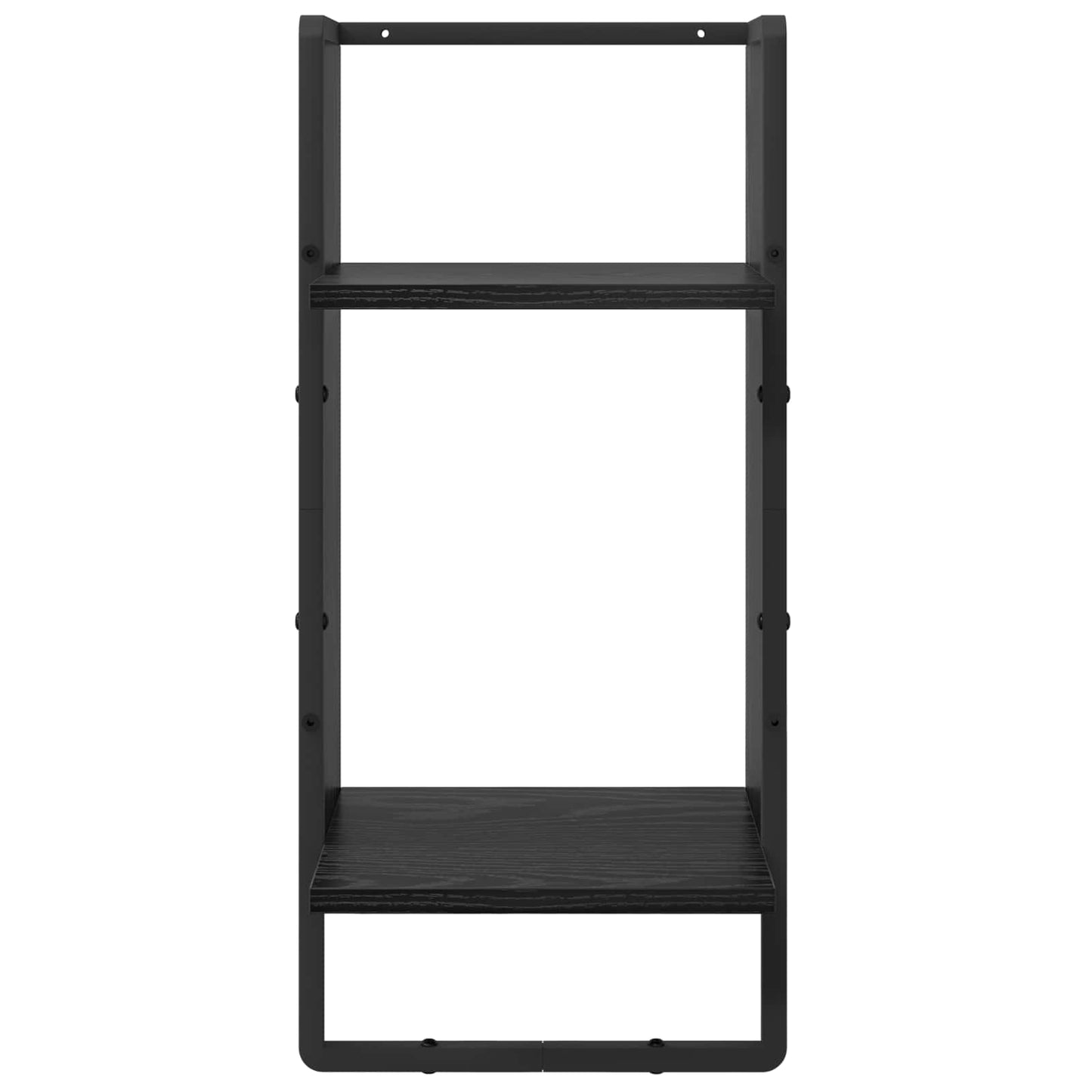 Sada Nástěnných Polic Nástěnná Montáž 4 Pcs Černý Dub