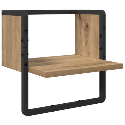 Sada Nástěnných Polic Nástěnná Montáž 6 Pcs Artisanový Dub