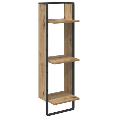 Sada Nástěnných Polic Nástěnná Montáž 6 Pcs Artisanový Dub