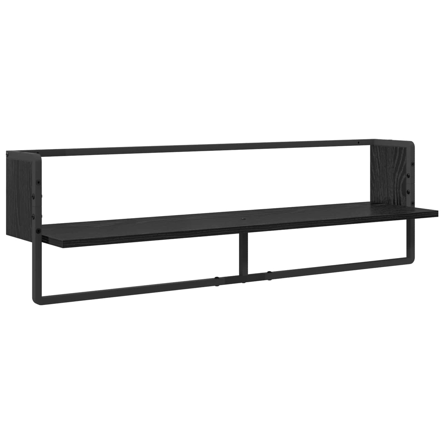 Sada Nástěnných Polic Nástěnná Montáž 6 Pcs Černý Dub