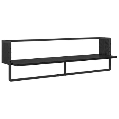 Sada Nástěnných Polic Nástěnná Montáž 6 Pcs Černý Dub