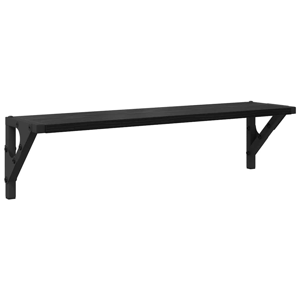 Nástěnné Poličky Nástěnná Montáž 2 Pcs Černý Dub