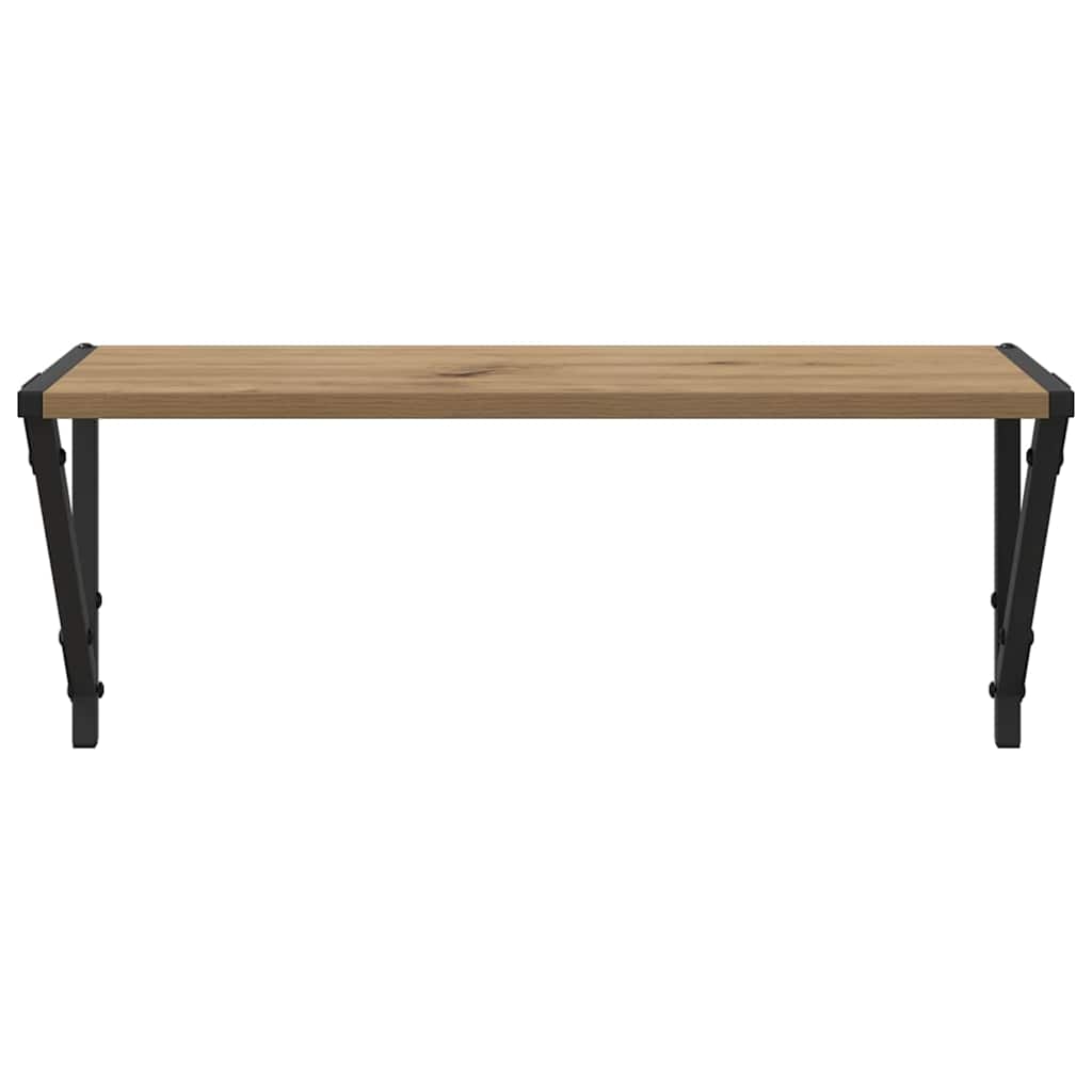 Nástěnné Poličky Nástěnná Montáž 2 Pcs Artisanový Dub