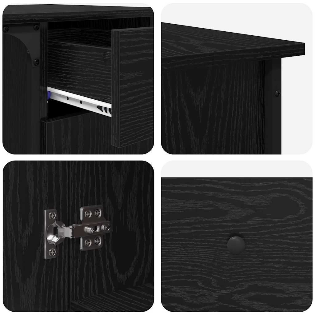 Stůl Černý Dub Kompozitní Dřevo 141 X 141 X 75 Cm