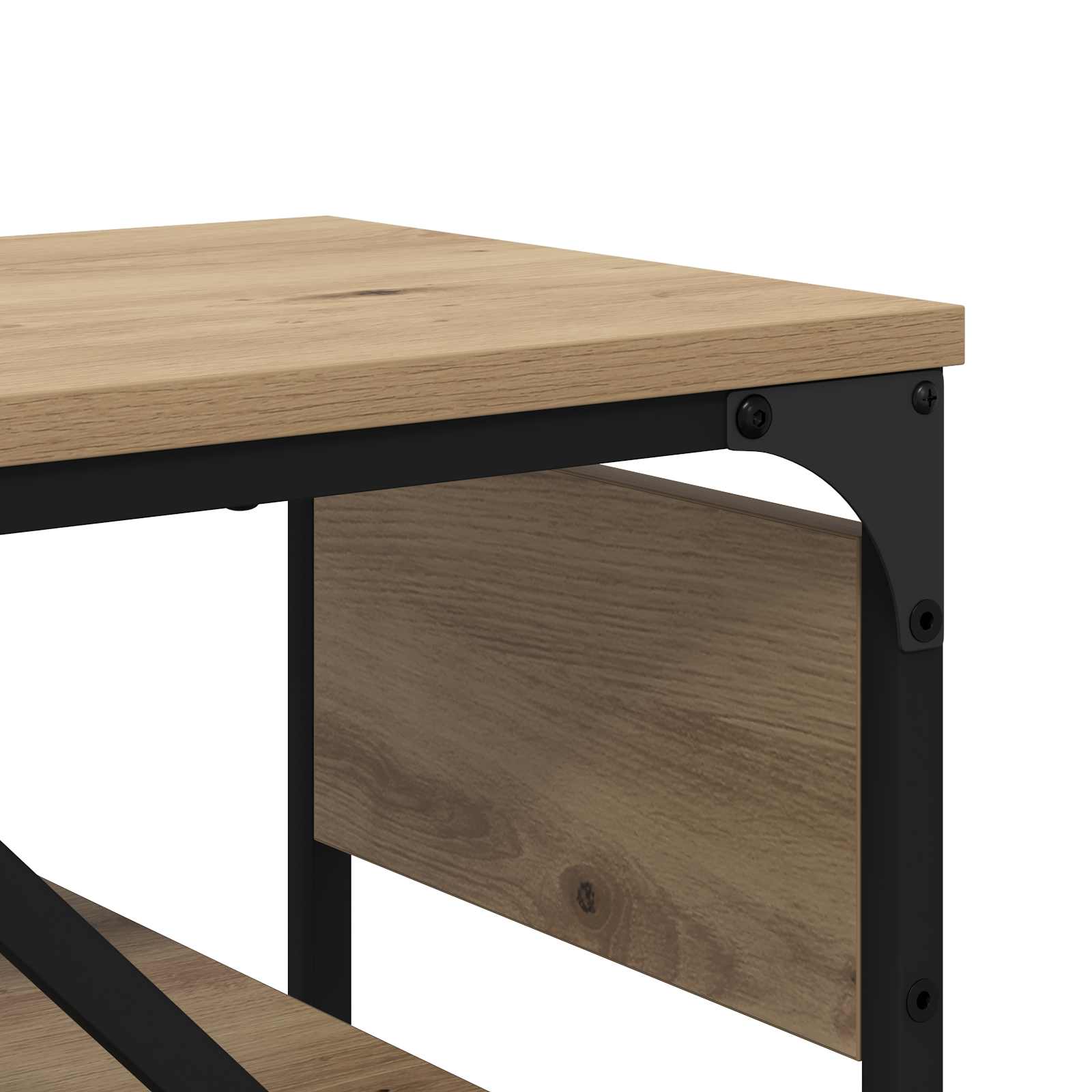 Konsole Artisanový Dub Kompozitní Dřevo 105X30X75Cm