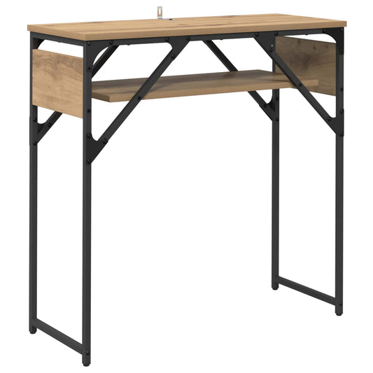 Konsole Artisanový Dub Kompozitní Dřevo 75X30X75Cm