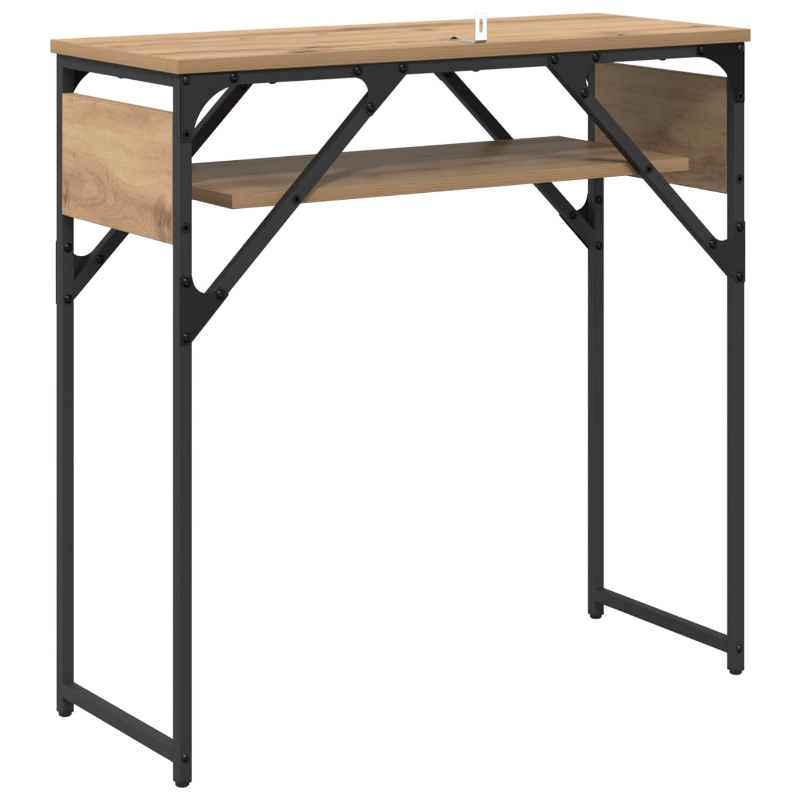 Konsole Artisanový Dub Kompozitní Dřevo 75X30X75Cm
