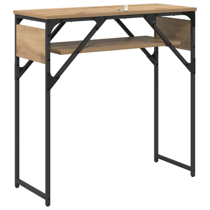 Konsole Artisanový Dub Kompozitní Dřevo 75X30X75Cm