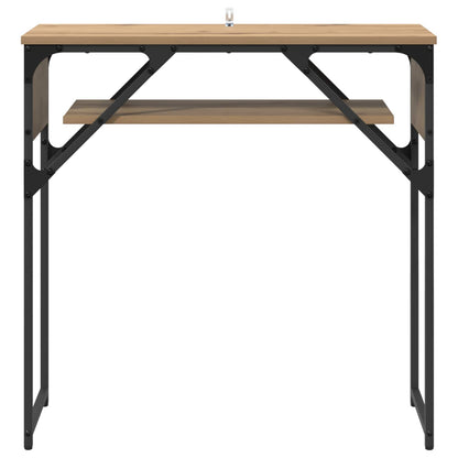 Konsole Artisanový Dub Kompozitní Dřevo 75X30X75Cm