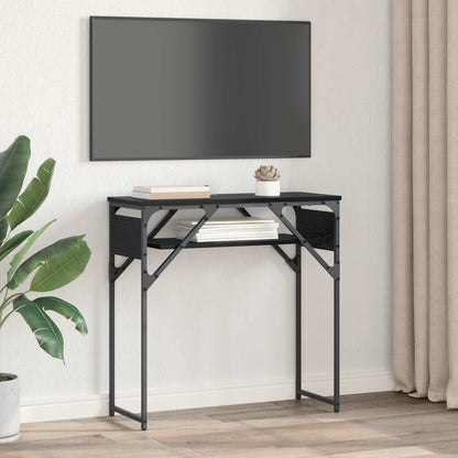 Konsole Černý Dub Kompozitní Dřevo 75X30X75Cm