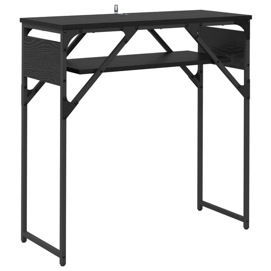 Konsole Černý Dub Kompozitní Dřevo 75X30X75Cm