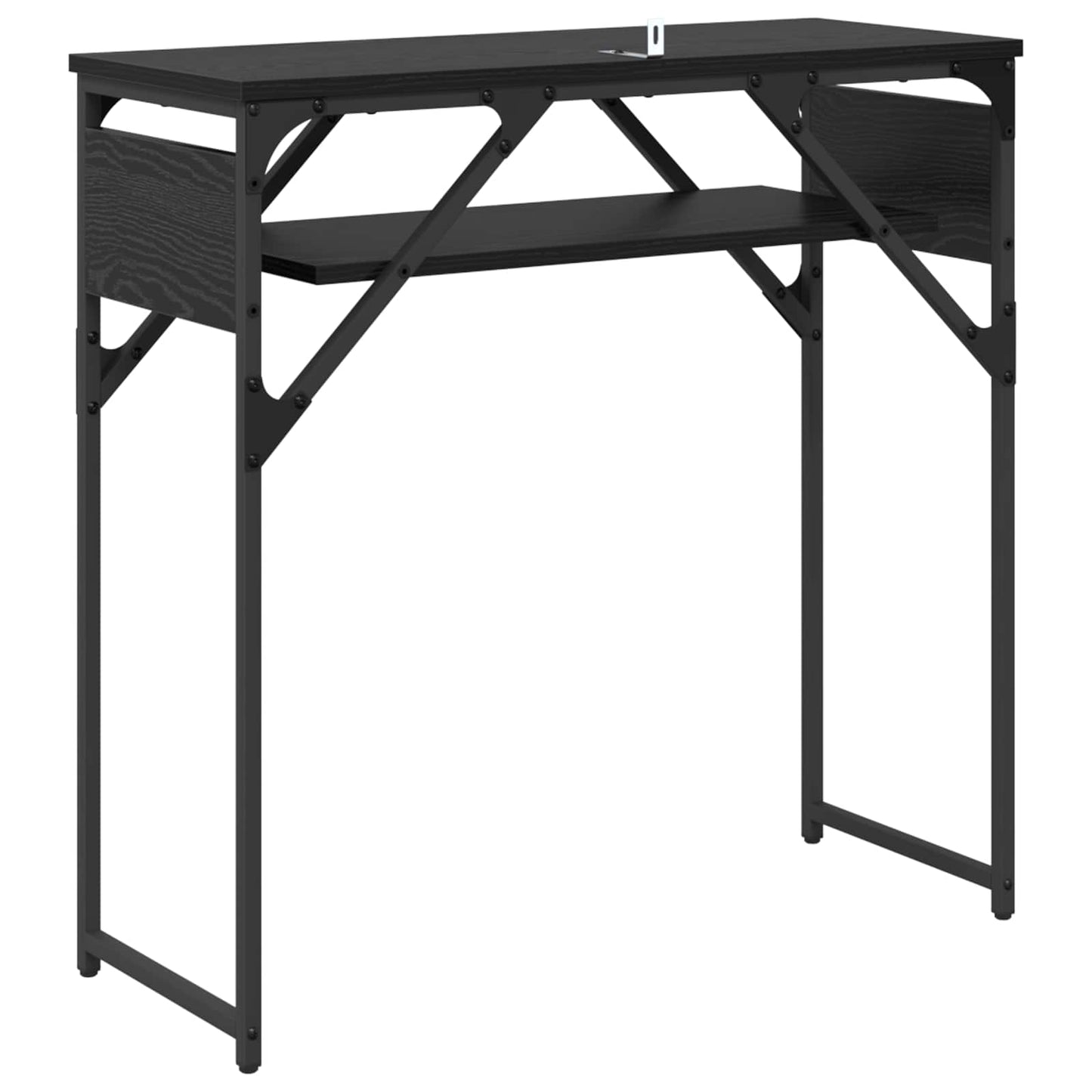 Konsole Černý Dub Kompozitní Dřevo 75X30X75Cm