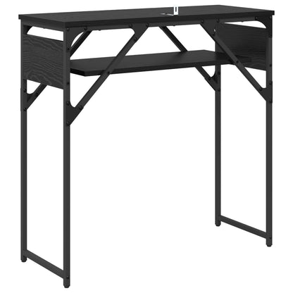 Konsole Černý Dub Kompozitní Dřevo 75X30X75Cm