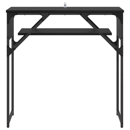 Konsole Černý Dub Kompozitní Dřevo 75X30X75Cm