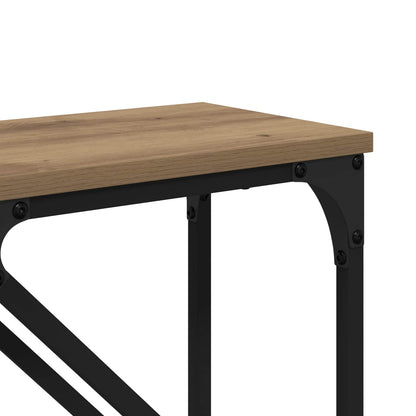 Konzolový Stolek 2 Ks Artisanový Dub 100 X 28 X 75 Cm