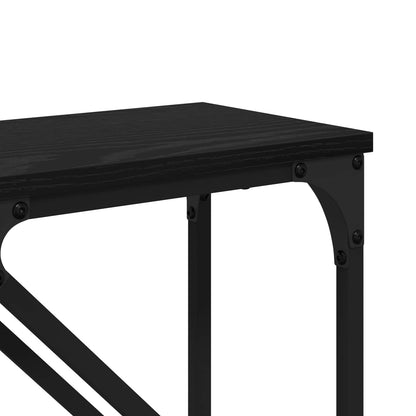Konzolový Stolek 2 Ks Černý Dub 100 X 28 X 75 Cm