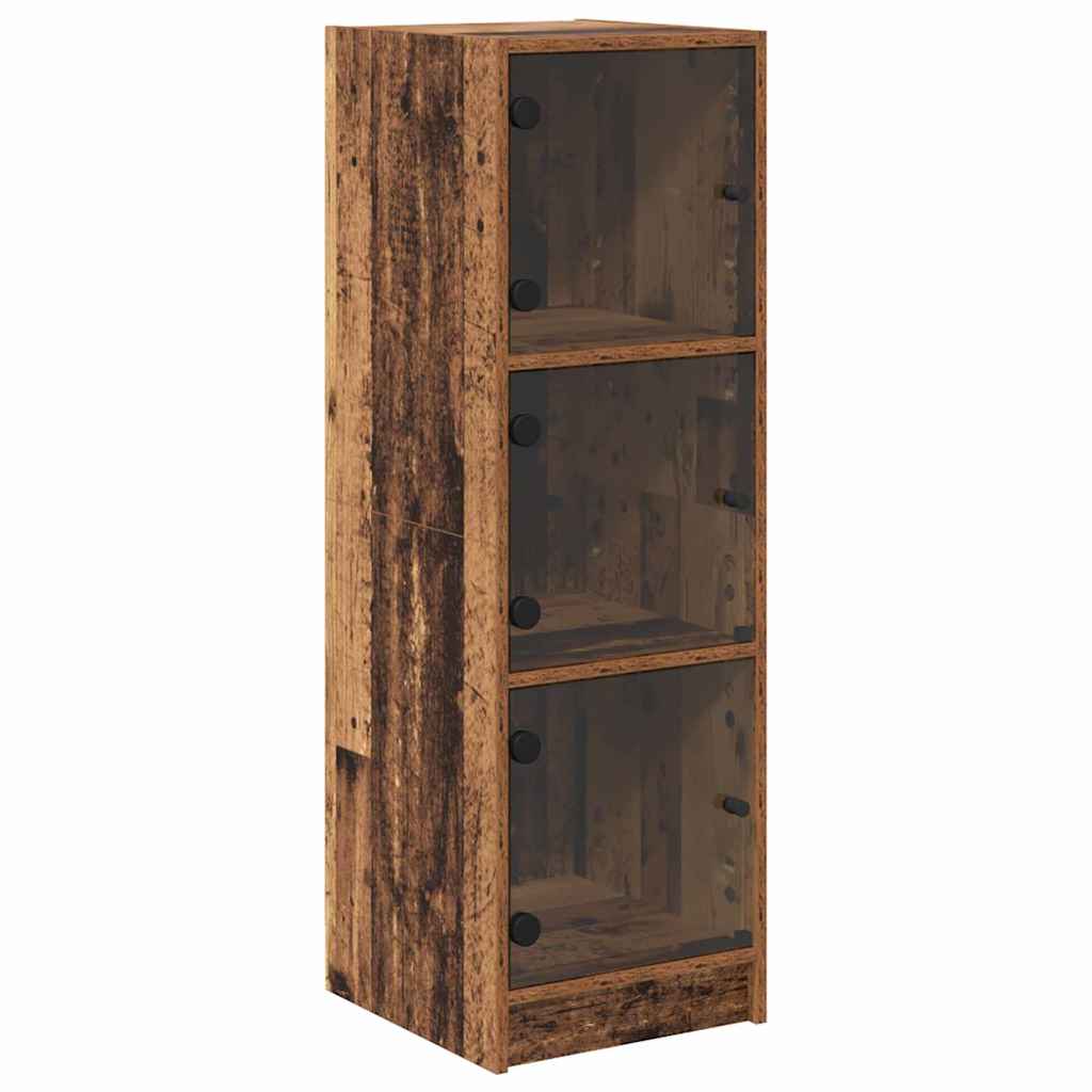 Vysoký Bufet Staré Dřevo 35 X 37 X 109 Cm Kompozitní Dřevo