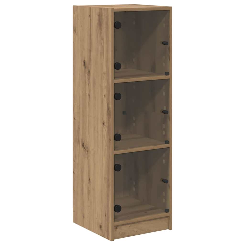 Vysoký Bufet Artisanový Dub 35 X 37 X 109 Cm Kompozitní Dřevo
