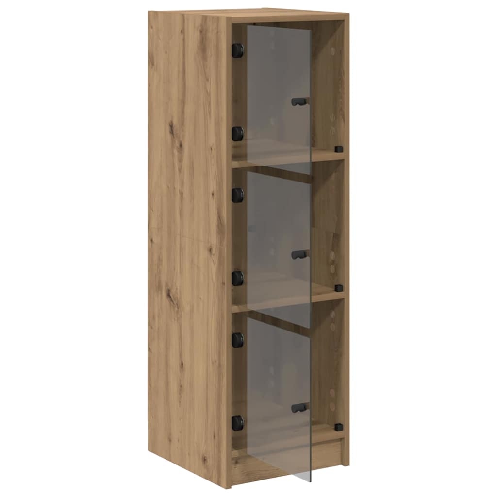 Vysoký Bufet Artisanový Dub 35 X 37 X 109 Cm Kompozitní Dřevo