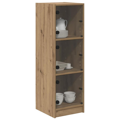 Vysoký Bufet Artisanový Dub 35 X 37 X 109 Cm Kompozitní Dřevo