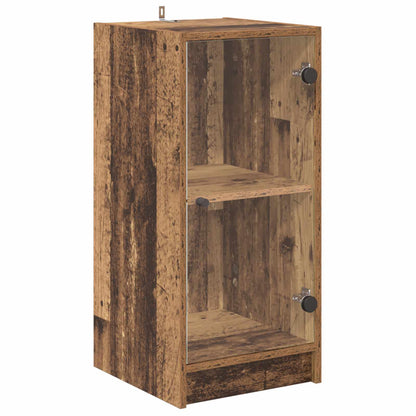 Servírovací Skříň Staré Dřevo 35 X 37 X 76 Cm Kompozitní Dřevo