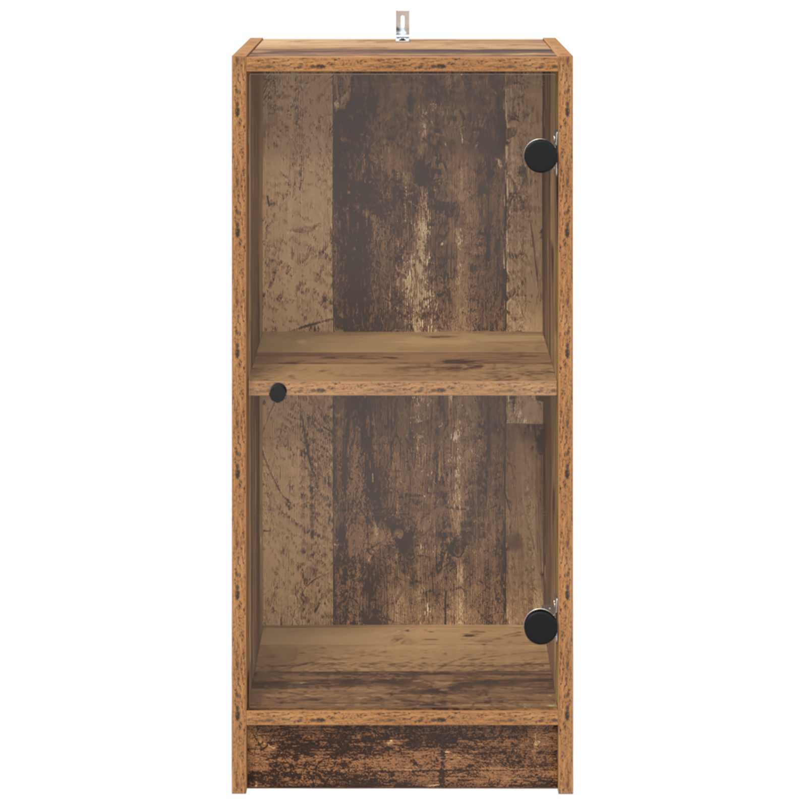 Servírovací Skříň Staré Dřevo 35 X 37 X 76 Cm Kompozitní Dřevo