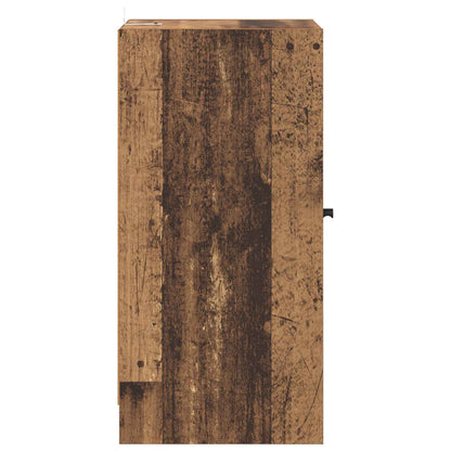 Servírovací Skříň Staré Dřevo 35 X 37 X 76 Cm Kompozitní Dřevo