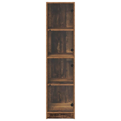 Vysoký Bufet Staré Dřevo 35 X 37 X 142 Cm Kompozitní Dřevo