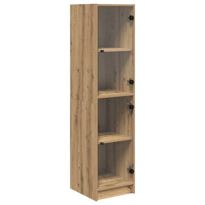 Vysoký Bufet Artisanový Dub 35 X 37 X 142 Cm Kompozitní Dřevo