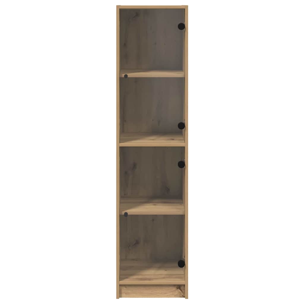 Vysoký Bufet Artisanový Dub 35 X 37 X 142 Cm Kompozitní Dřevo
